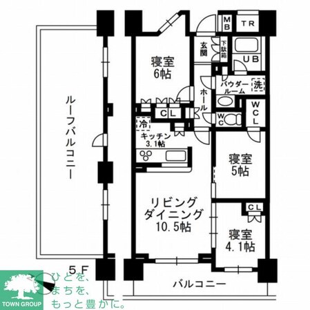 シャンピアグランデ深沢の物件間取画像